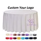 Factory White Cheap Wholesale Polyester Table Cloth for Wedding Parties